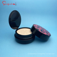 15 g de silicona redonda bb cojinillo de cojín CC Caja de cojín de aire de crema con espejo para envases cosméticos